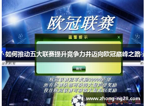 如何推动五大联赛提升竞争力并迈向欧冠巅峰之路